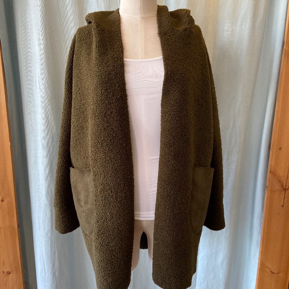 NEW Reversible Suede/Sherpa Jacket
